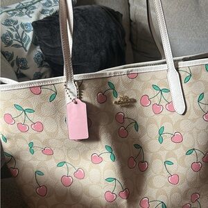 Coach Cherry City Tote Bag